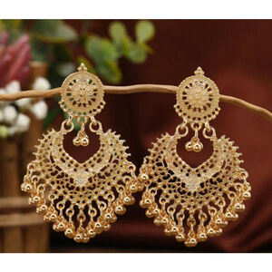 Intricate Gold Filigree Earrings